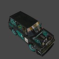 Cartoon Drift Car 3d model