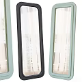 Home Living Window Curtains With Green Black Frames White Drapes And Natural Light