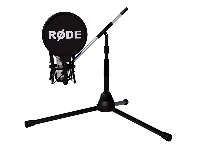 RODE Professional Headphones And Speakers With Sturdy Stand And Audio Design 3d model