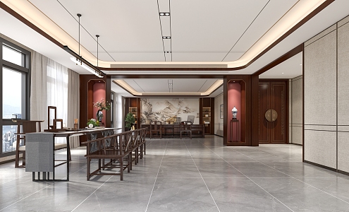 Chinese Chairman's Office 3d model