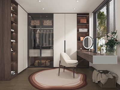 Modern cloakroom room model