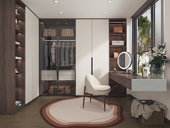 Modern cloakroom room 3d model