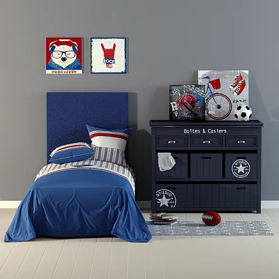 Children's bed 3d model