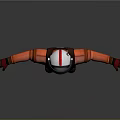 Orange Full Body Spacesuit With Brown Vest Helmet Gloves And Boots