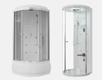 Modern shower room 3d model