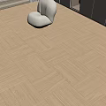 Log wind wood floor 90 degrees spell log floor 3d model