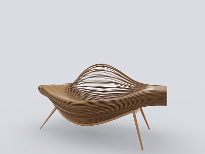 Modern Outdoor Chair Wooden Chair model