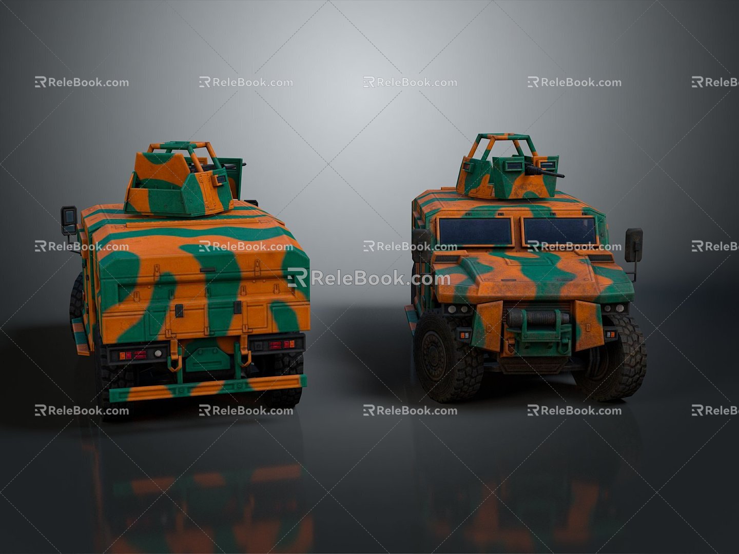 Bulletproof Car Armed Car Armed Bulletproof Car Military Jeep 3d model