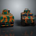 Bulletproof Car Armed Car Armed Bulletproof Car Military Jeep 3d model