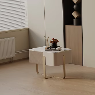Modern Bedside Cabinet 3d model