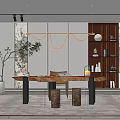 Modern study 3d model
