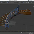 Classic Spiral Staircase With Wooden Steps And Metal Handrail Interior Design