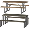 Modern outdoor tables and chairs 3d model