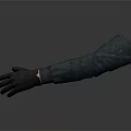 Detailed Hand Organ Hairy Gloves Featuring Soft Fur and Lifelike Appearance