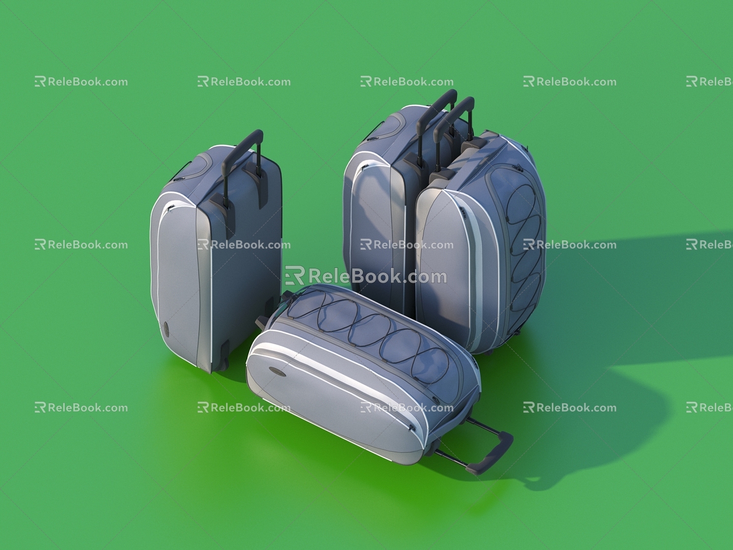 Luggage luggage case suitcase 3d model