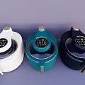 Modern White Green Black Kitchen Appliances With Digital Display And Sleek Design