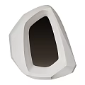 Elegant Geometric White Mirror Design With Gray Wall Modern Mounted Look