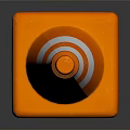 Orange Traffic Cone With White And Silver Reflective Stripes On Square Base