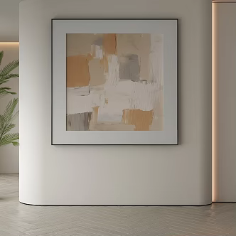 modern decorative painting 3d model