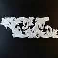 Intricate Decorative Carving With Floral Scrolls Leaf Motifs And Detailed Patterns