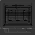 Stainless Steel Double Oven With Black Glass Doors And Control Panel For Kitchen