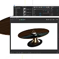 Modern Oval Dining Tables With Glass Top And Golden Metallic Black Base Featuring Decorative Items