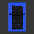 Hardware Tools Metal Chain Placed on Blue Base with Sturdy Structure