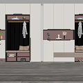 Modern shoe cabinet shoe cabinet combination 3d model