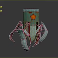 Mech Warrior Mech Soldier Machine Battlearm Mechanical Battlearm Machine Fighter Robot 3d model