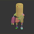 Modern Robot Gold Robot 3d model