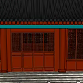 Traditional Chinese Ancient Architecture Featuring Multi Tiered Roofs Red Columns And Stone Steps
