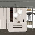 Modern Cloakroom 3d model