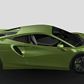 Green Two Door McLaren Sports Car With Sleek Design And Black Wheels