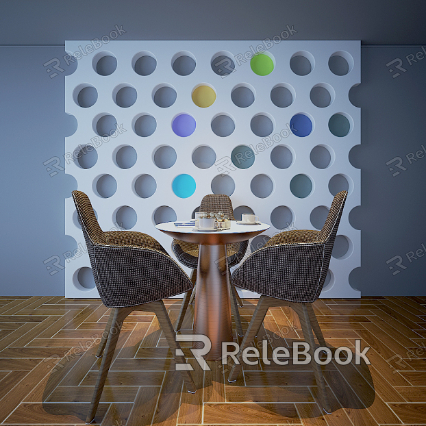 Modern leisure table and chair combination chair model