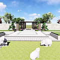 New Chinese Pavilion 3d model
