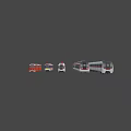 Train full package 3d model