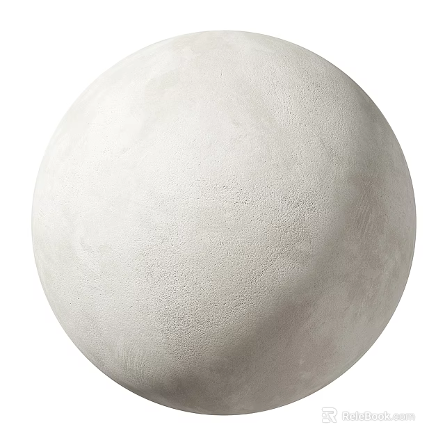 Concrete Sphere Architectural Component With Rough Textured Surface For Decorative Use 3d model 