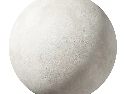 Concrete Sphere Architectural Component With Rough Textured Surface For Decorative Use 3d model