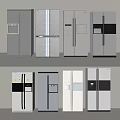 Modern Refrigerators And Freezers With Various Door Styles White Silver Gray Finishes In Kitchen