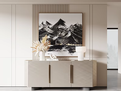 Modern Entrance Cabinet 3d model