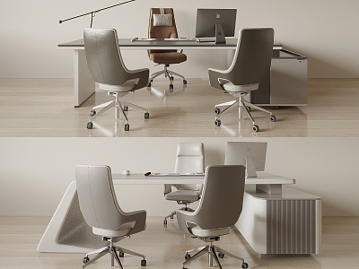 Office Desk and Chair Manager Office Desk and Chair 3d model