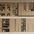 Modern Bookcase Storage Cabinet Decorative Cabinet 3d model