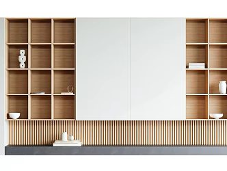 Modern Decorative Cabinet Decorative Cabinet Bookcase 3d model