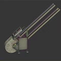 Industrial Mechanical Device With Long Metal Arms And Stable Base Structure 3d model