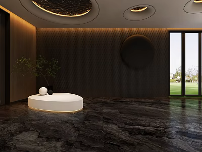 Modern Hall 3d model