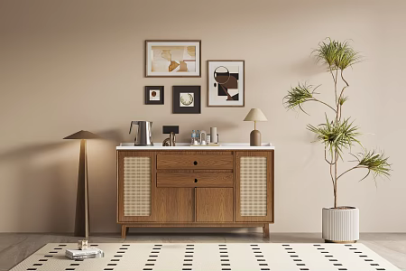 Middle Ancient Silent Wind Sideboard 3d model