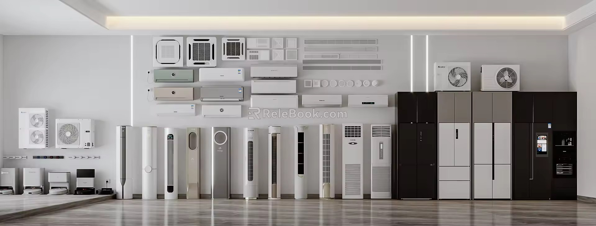 Refrigerator air conditioning sweeping robot 3d model