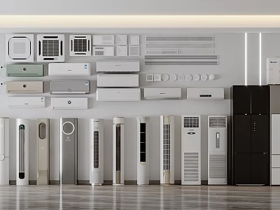 Refrigerator air conditioning sweeping robot 3d model