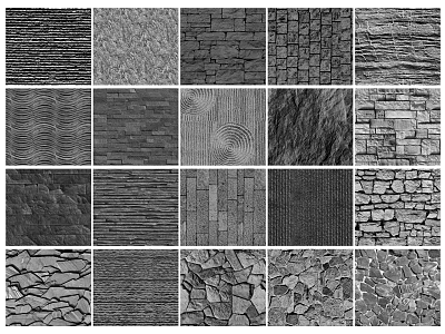 Garden Path Paving With Various Stone Patterns Textures And Design Styles 3d model