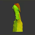 Detailed Golden Owl Sculpture With Spread Wings Standing On Tree Stump Base